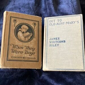 Antique Book Set: When They‎ Were Boys & Out to Old Aunt Mary's